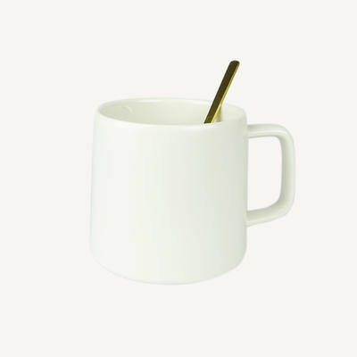 Wholesale Matt Ceramic Coffee Mug Modern White Custom Ceramic Coffee Cup For Drinking