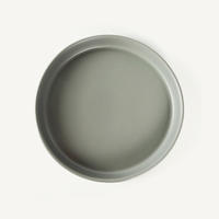 personalized Ceramic serving dishes OF Nordic Style Gray Color Porous For Restaurant Using